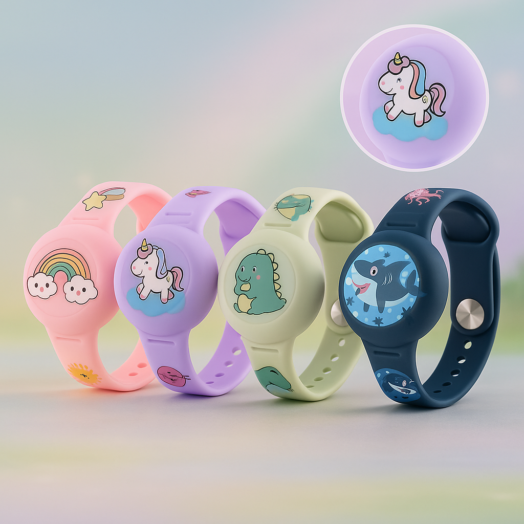 Verstellbares GPS Armband für Kinder. Passt perfekt für sichere Standortverfolgung und Komfort. Kindersicherheit.