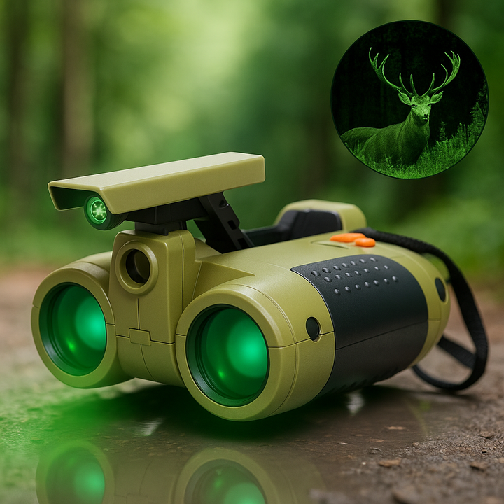 Kinder Nachtsichtfernglas NightRanger, robust, 4x30 Vergrößerung für kleine Entdecker im Outdoor-Bereich.