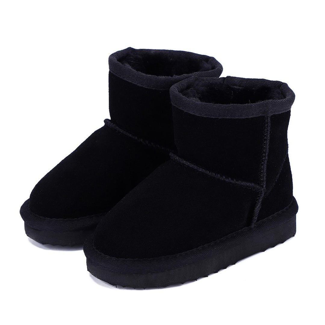 Robuste Kinder Winterstiefel, wasserdicht & strapazierfähig für Outdoor-Spiele im Schnee.