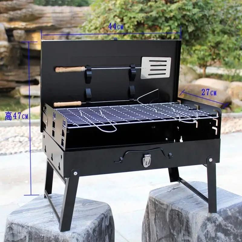 Praktischer Gartengrill zum Zusammenklappen, ideal für kleine Balkone & Garten-BBQ.