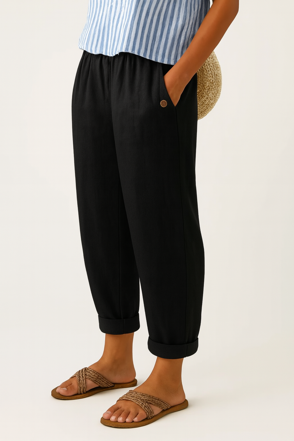 Stylische Damenhose, ideal als Sommerhose, Reisehose oder für den Alltag.