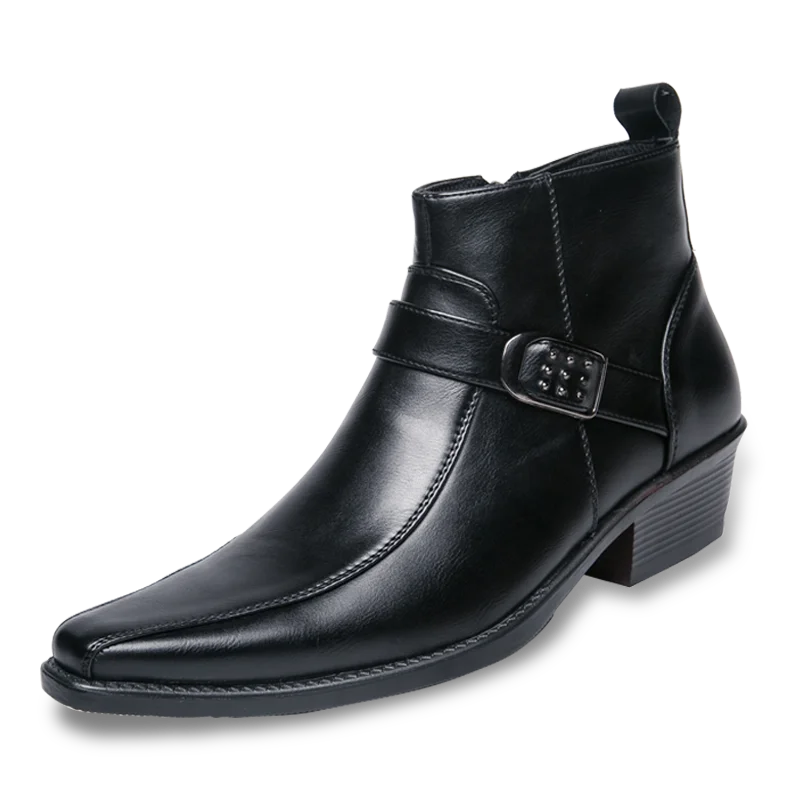 Elegante Herren-Schnürstiefel Felix aus Leder, ideal für den modernen Mann, kombinierbar Business & Casual Outfits.