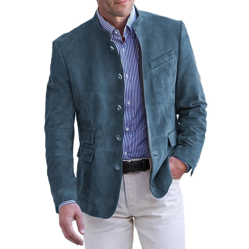 Eleganter Herrenmantel in klassischem Stil, ideal für Herbst und Frühling, Business & Freizeit.