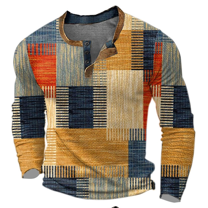 Klassischer warmer Herrenpullover für Herbst & Winter. Eleganter Langarm-Strickpullover für Freizeit & Büro.