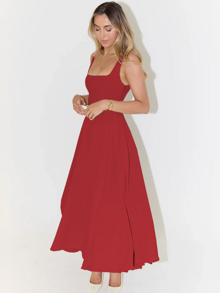 Klassisches Midi-Kleid für Damen, elegant und vielseitig für jeden Anlass, viele Farben.