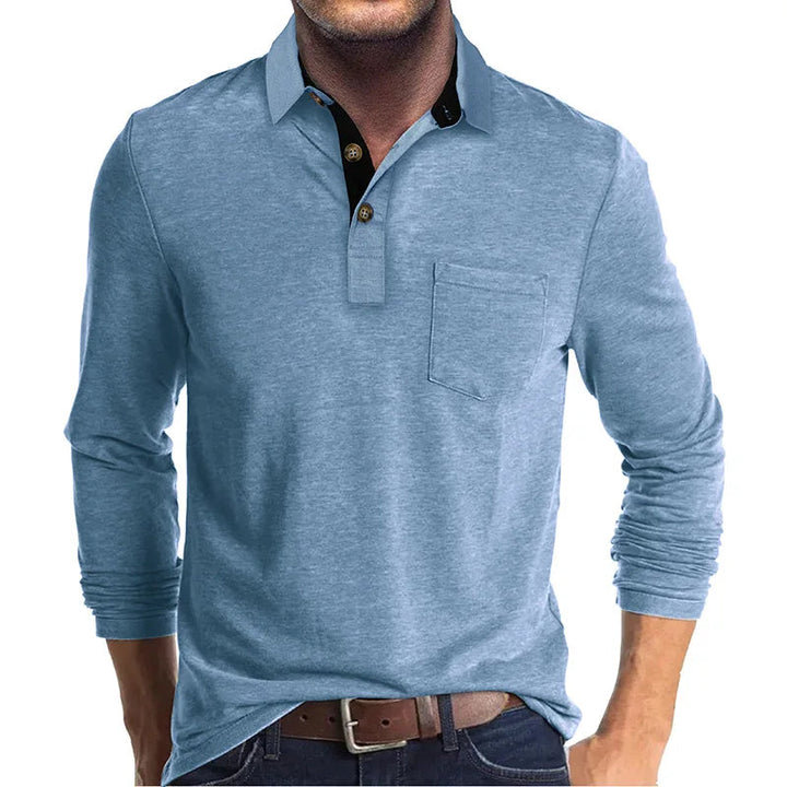 Smart Casual Herrenhemd, langärmlig, perfekte Kombination aus Stil & Komfort für den Alltag.