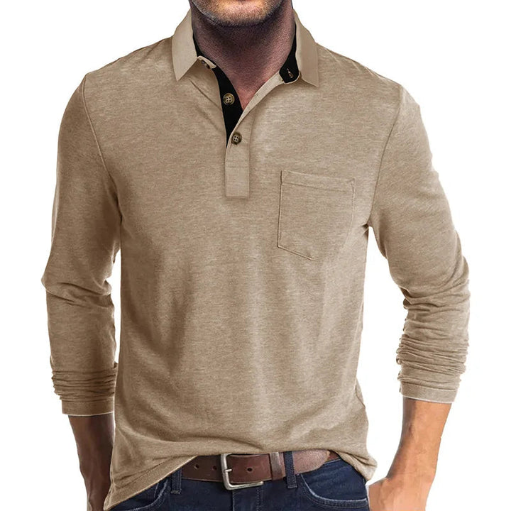 Klassisches Herren Langarmhemd in Weiß, bügelleicht, ideal für smarte Freizeit-Outfits.