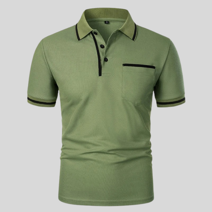 Smart-casual Herren Poloshirt kurzarm, ein Must-have für eine elegante Freizeitgarderobe.