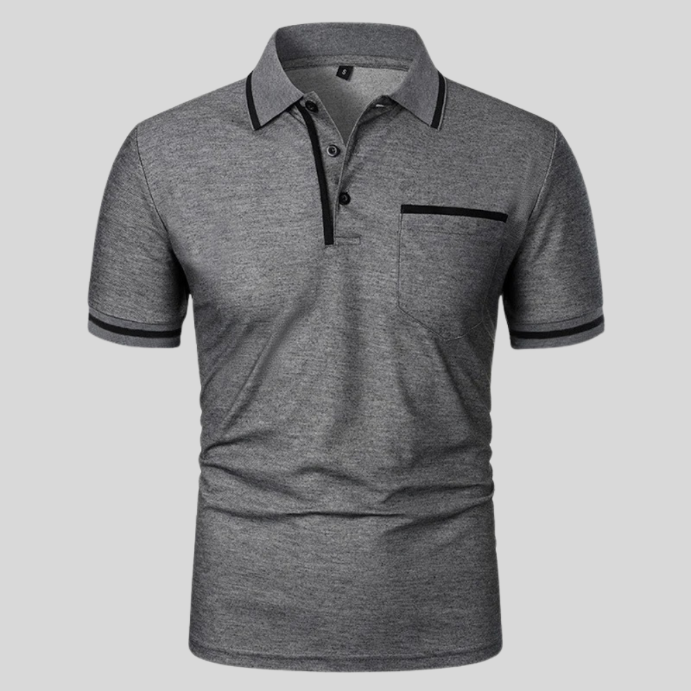 Modernes Herren Poloshirt kurzarm, klassischer Schnitt für Komfort und zeitlosen Stil.