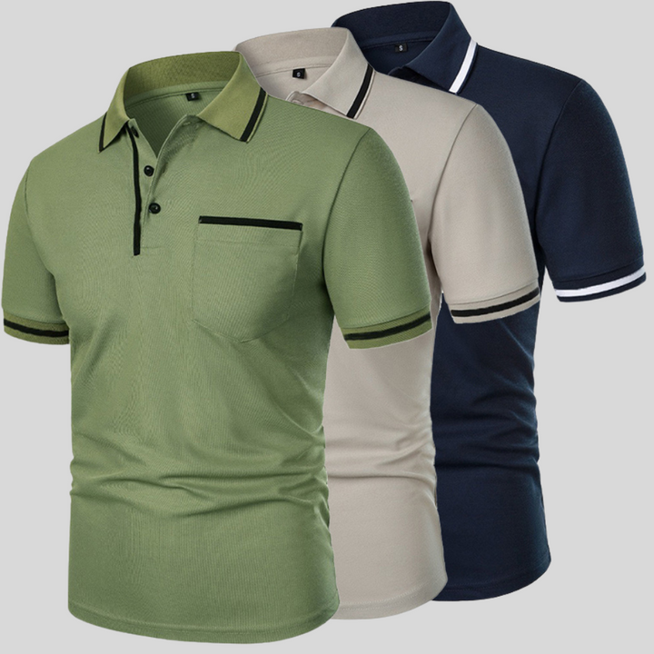 Herren Poloshirt kurzarm, bequemes Sommer-Oberteil, ideal für Freizeit und legere Anlässe.