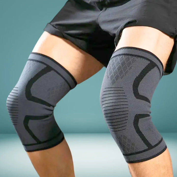 Schmerzlindernde Kniebandage für Arthritis & Arthrose. Orthopädischer Knieschutz für Senioren.