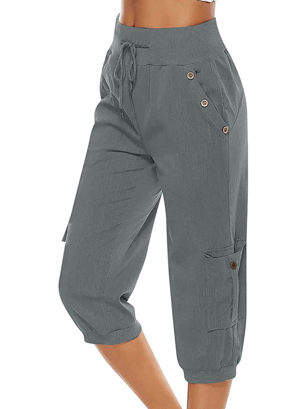 Komfortable Damen Freizeithose in Grau für Alltag und Freizeit. Bequeme Jogger-Hose.