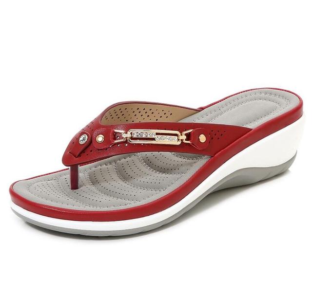 Leichte Damen Sommersandalen, ergonomisch geformt für Entlastung von Ferse und Fußgewölbe.