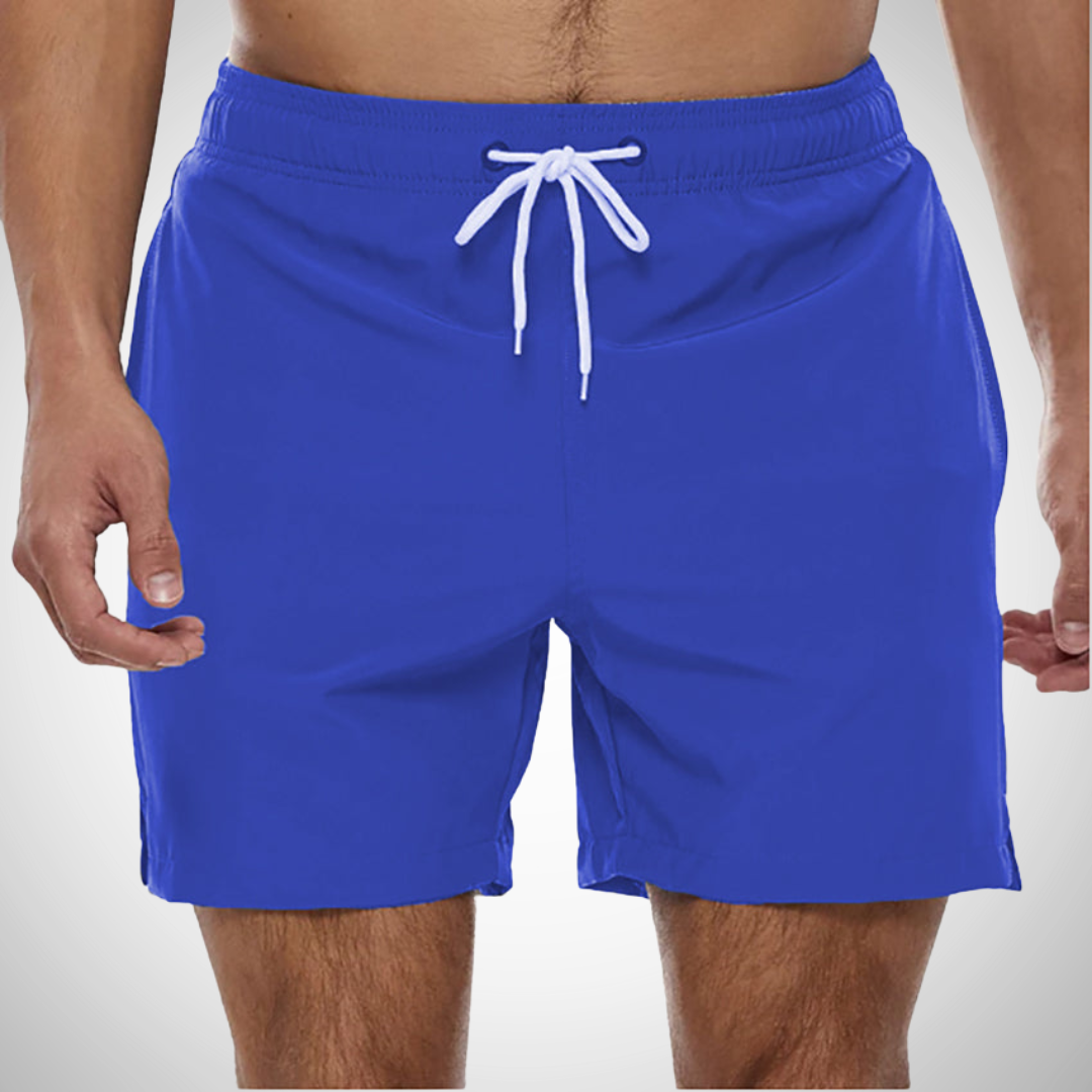 Trendige Herren Badehose für den Sommer. Schnelltrocknende Strandshorts, perfekt für Pool & entspannte Tage.