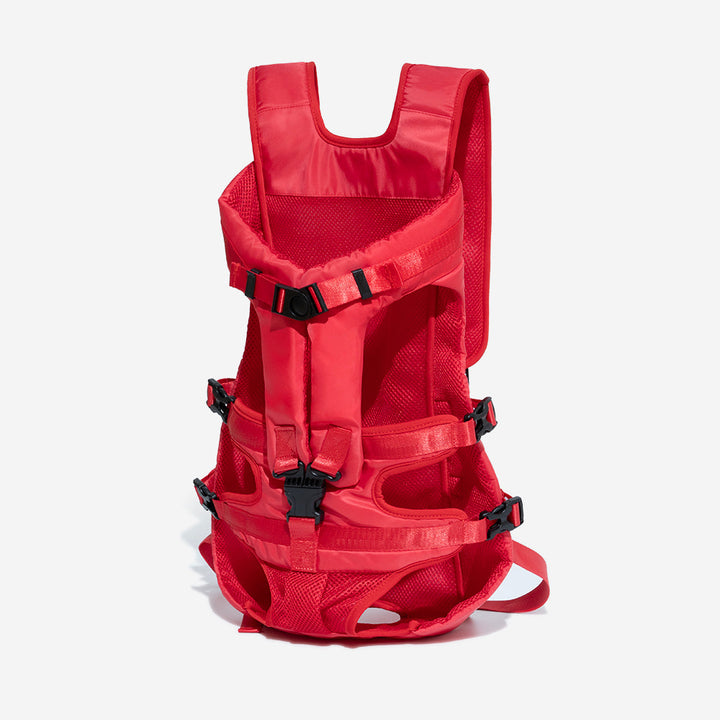Hundetragetasche-Rucksack in Schwarz, strapazierfähig und wetterfest für alle Jahreszeiten.