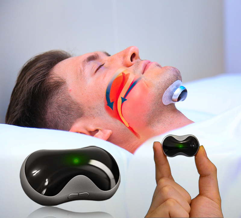 Komfortables QuietWave Anti-Schnarch-Gerät für ruhige Nächte, verbessert Atemwege & Schlafqualität.