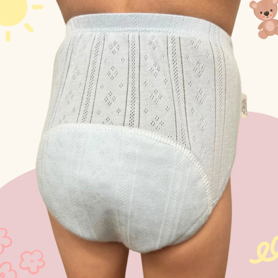 Atmungsaktives Toilettenhöschen, weich & bequem für Kinder während der Sauberkeitserziehung.