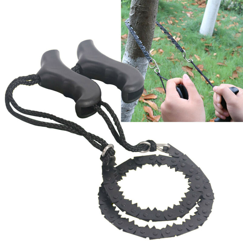 Kompakte Garten Taschenkettensäge für Outdoor-Abenteuer, ideal zum Holz sägen beim Camping & Survival.