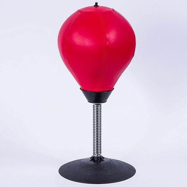 Kompakter Desktop Boxsack für schnelle Stressbewältigung im Büro oder Home-Office. Ideal für Frustabbau & Konzentration.