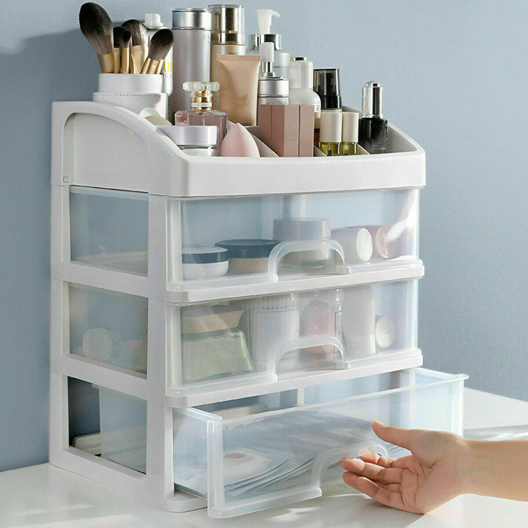 Transparenter Kosmetik Organizer für Schminktisch. Perfekte Make-up Aufbewahrung & Ordnung.
