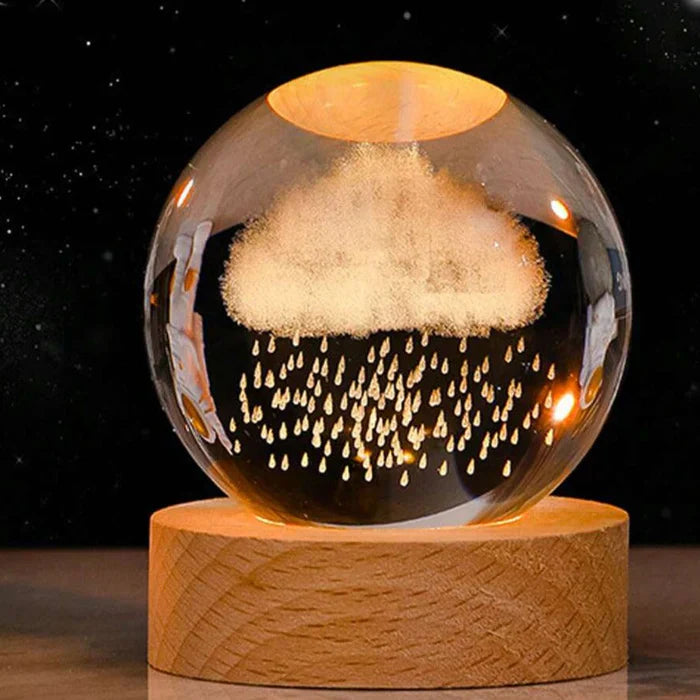 Geschenkidee: Eine galaktische 3D-Lichtkugel, die als Nachtlicht und Deko dient.