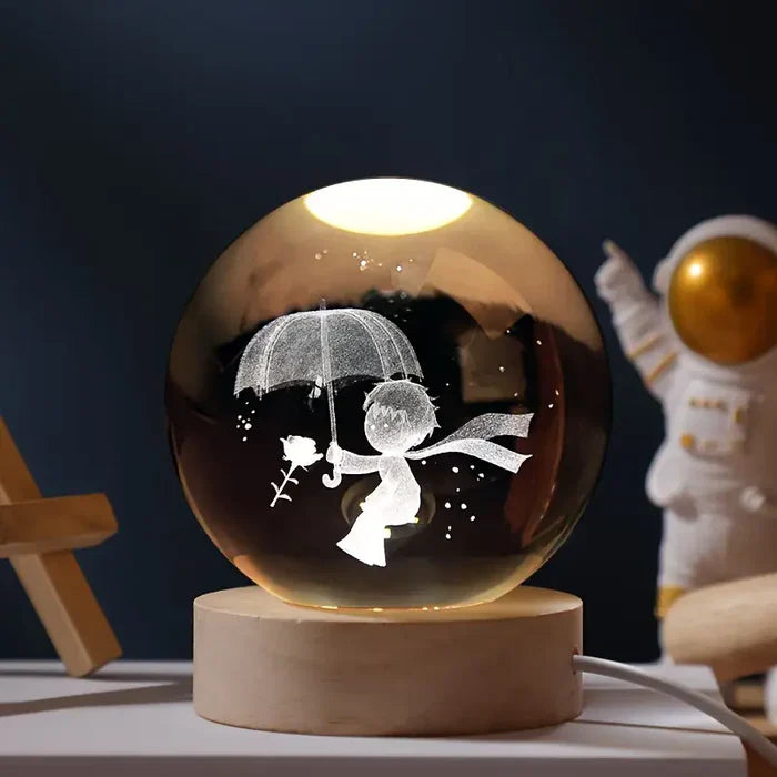 Kosmische LED-Lampe, die ein wunderschönes Universum an die Wand projiziert.
