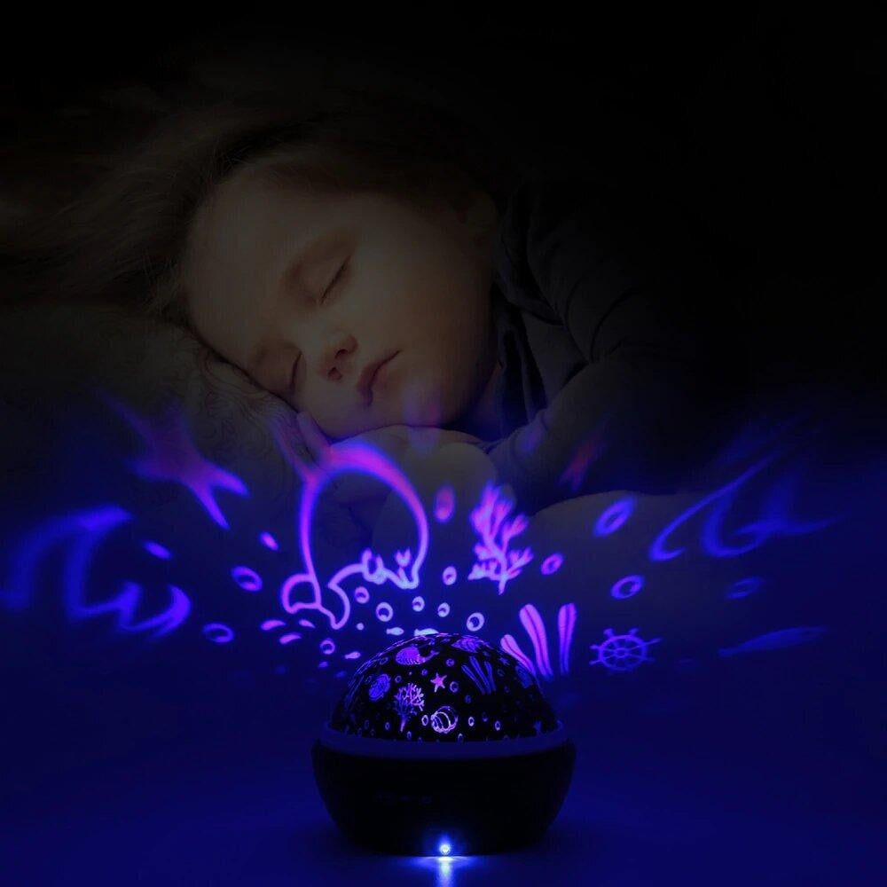 Deckenprojektorlampe mit Sternen & Kosmos, LED Nachtlicht für Kinder & Schlafzimmer Dekoration.
