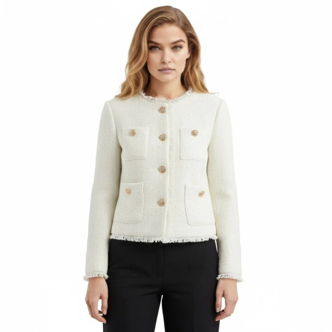 Schwarze Damenjacke Jelani, zeitlos & vielseitig. Für einen eleganten Business-Look oder entspannte Freizeit-Outfits.