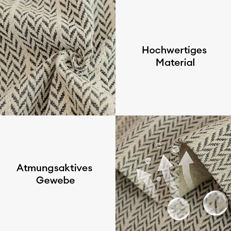 Gemütlicher Chenille Sofabezug im Fischgrätenmuster, elegant und kratzfest, schützt Ihr Sofa optimal.
