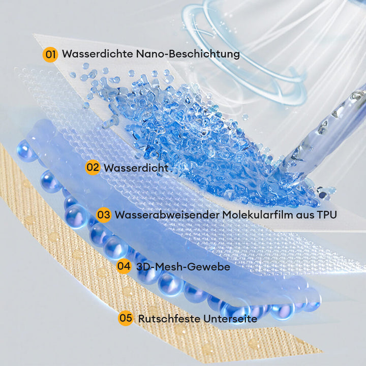 Langlebiger Couchschutz: kratzfestes, wasserdichtes Polyestergewebe für maximalen Sofaschutz.