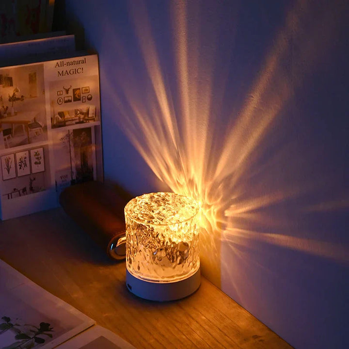 Kabellose LED Stimmungsleuchte mit Fernbedienung, schafft magisches Ambiente und farbige Raumbeleuchtung.