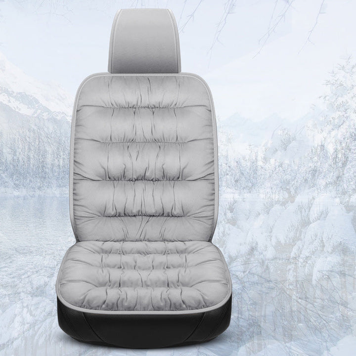 Gemütlicher Kristallsamt-Autositzbezug, dicker Winterschutz für Hunde im Auto. Universal passend.