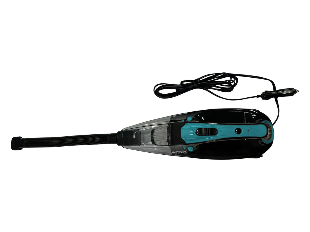 Mobiler 4-in-1 Auto-Staubsauger & Luftkompressor (12V) mit HEPA-Filter für saubere Fahrzeuge.