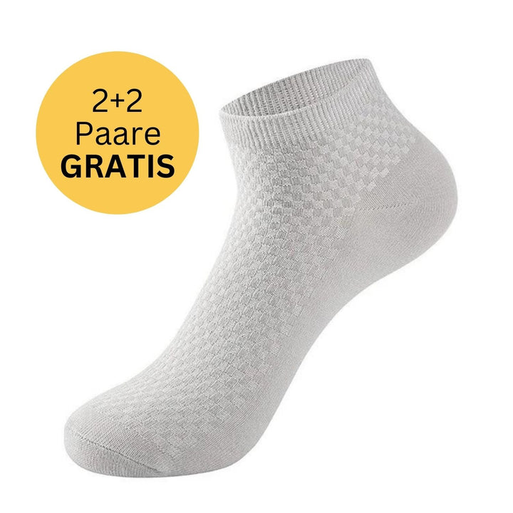 Hochwertige Sportsocken (kurz) für Damen & Herren. Bieten Frische, Komfort & sind temperaturausgleichend.