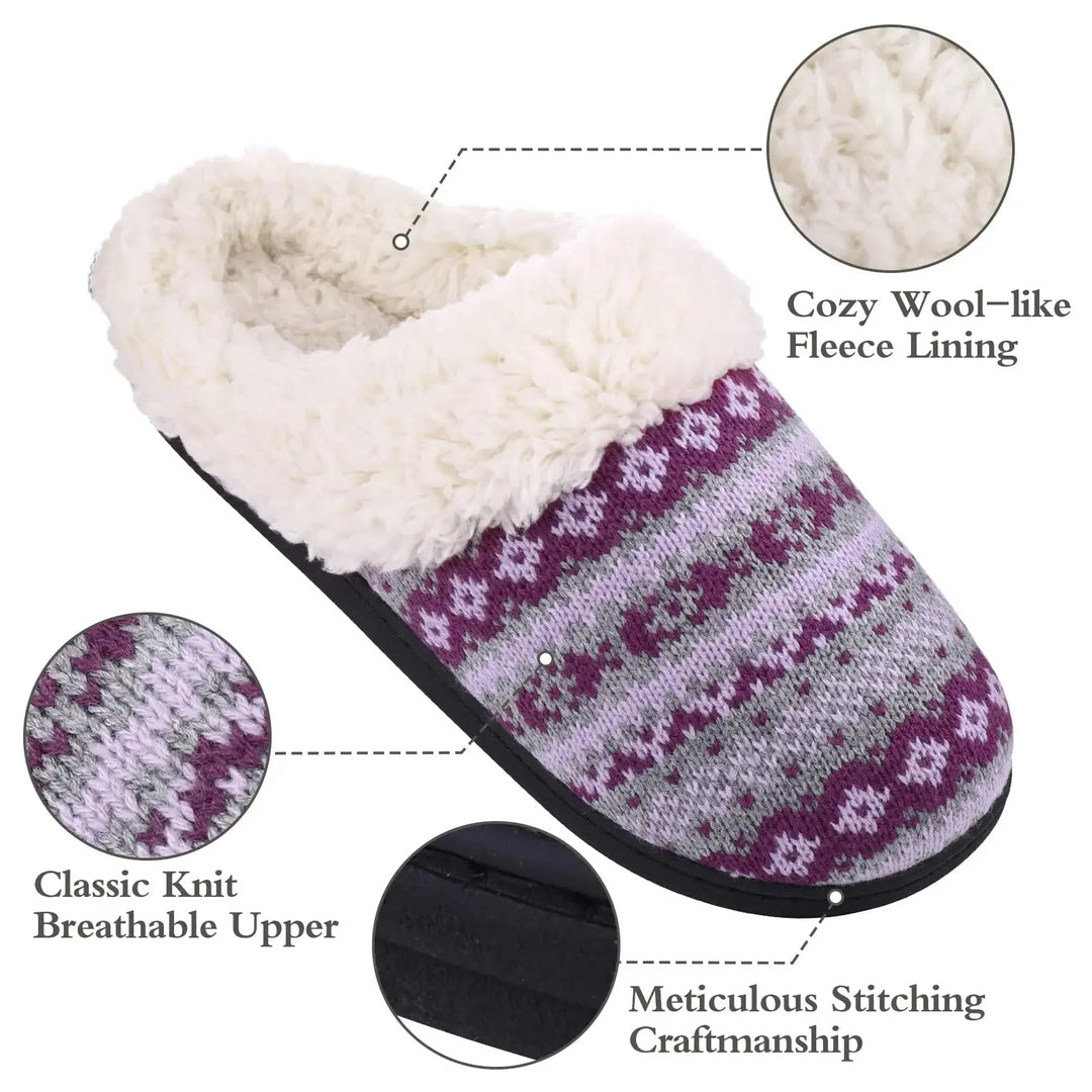 Hochwertige Winter-Hausschuhe, unisex, mit dicker Sohle und Plüschfutter für ultimative Wärme.
