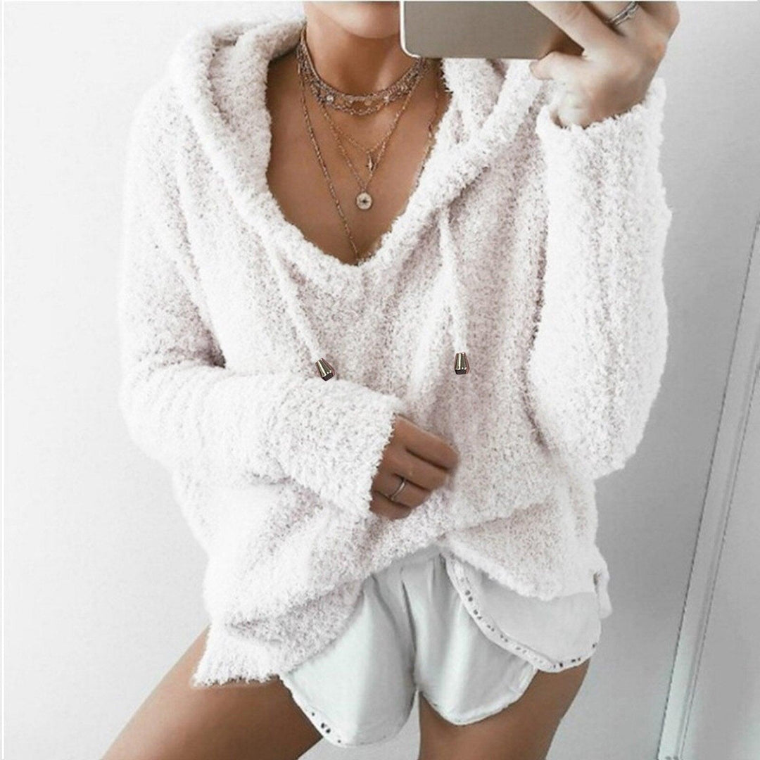 Kuscheliger Damen Teddy Kapuzenpullover für den Herbst, warm und stilvoll, ein Must-have für Frauen.