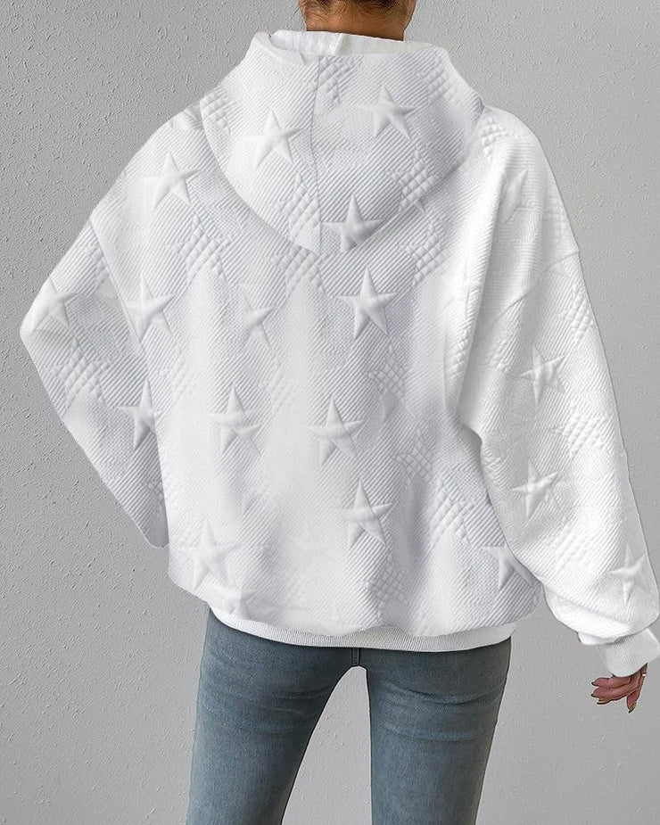 Weiches, stilvolles Damen Kapuzen-Sweatshirt mit Relaxed Fit. Bequemer einfarbiger Kapuzenpullover, ideal für gemütliche Herbsttage.
