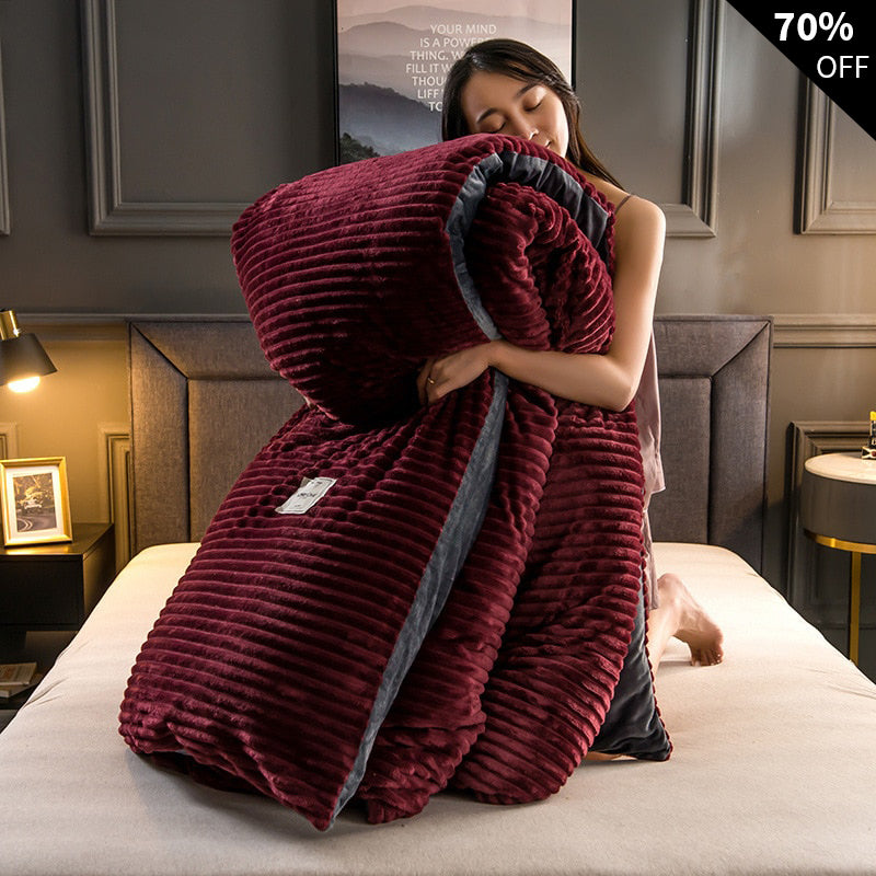 Einladendes Fleece Duvet Set, kuschelig & warm, perfekt zum Einkuscheln im Schlafzimmer.