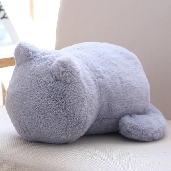 Kuscheliges Plüsch Katzenkissen, ein vielseitiges Dekokissen und weiches Geschenk für Tierfreunde.