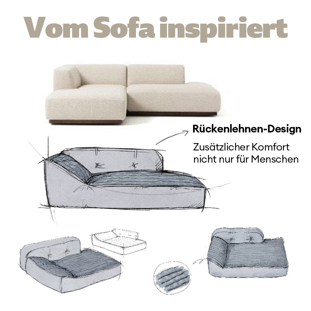 Braunes, plüschiges Katzenkissen, waschbar und strapazierfähig, perfekt für alle Haustiere.
