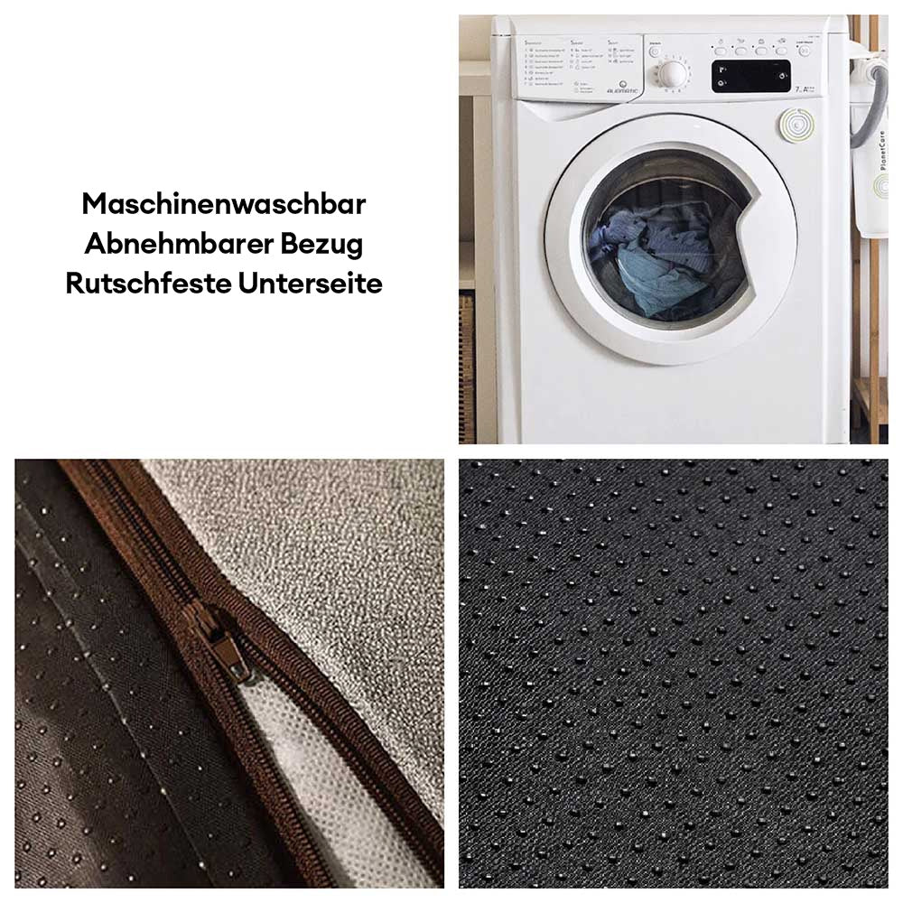 Luxuriöses graues Hundebett, warmes Katzenkissen, strapazierfähig und maschinenwaschbar.