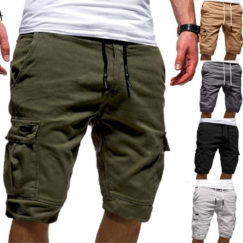 Robuste Herren Cargo Shorts aus hochwertigem Stoff, optimal für Outdoor & Freizeit. Mit vielen Taschen für Handy & Co.