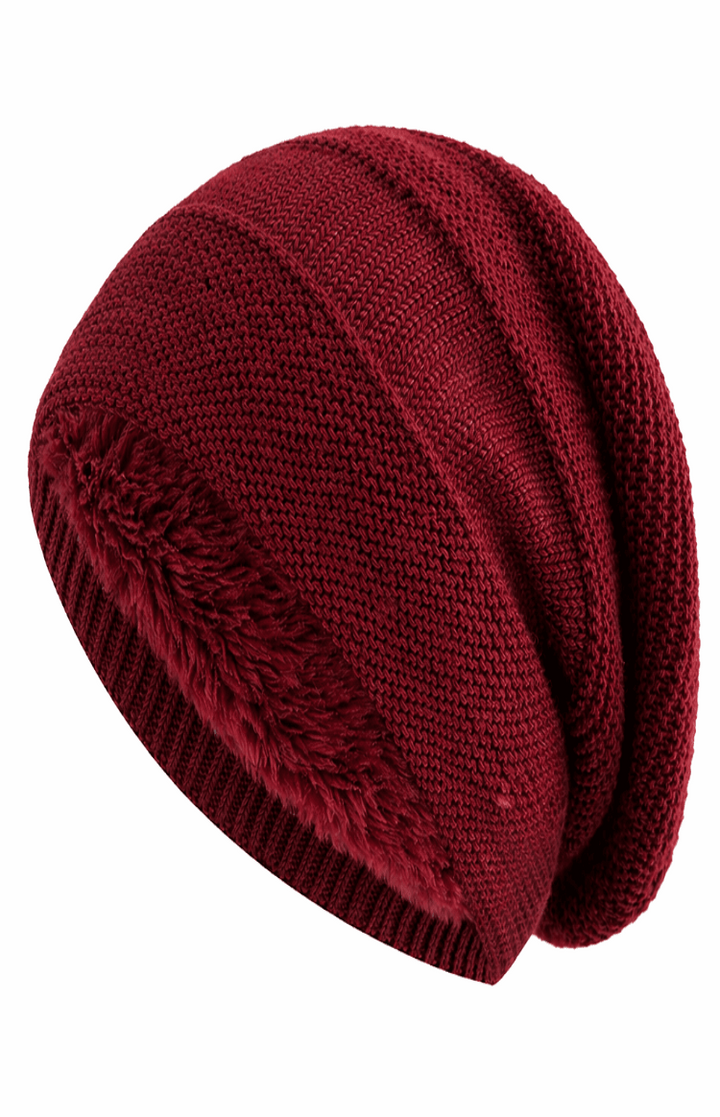 Entspannte, lässige Unisex Strickmütze "Imogen" im Slouchy-Stil. Bequeme Herbst-Winter-Beanie.