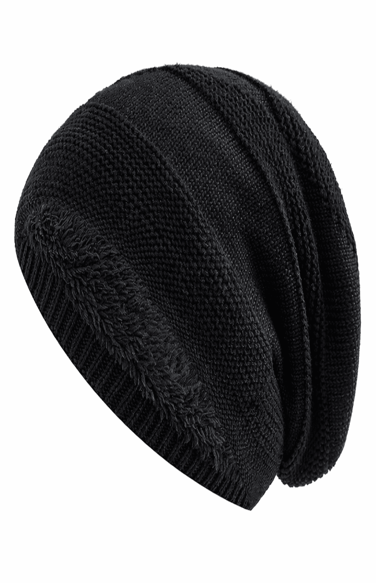 Gemütliche, lockere Strickmütze "Imogen", Slouchy-Beanie für Damen & Herren. Lässiger Winter-Look.