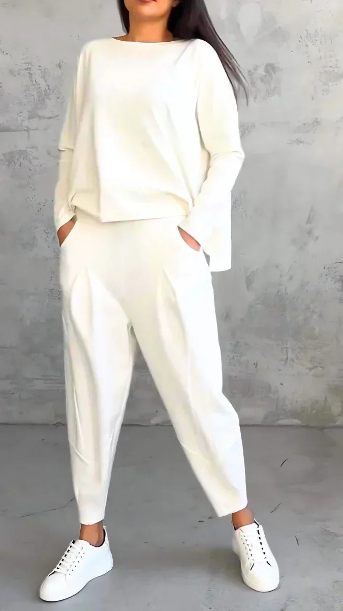 Lässiger Damen Freizeitanzug Brooklyn. Komfortables Zweiteiler Kleidung Set für Sommer Outfits und Streetwear.