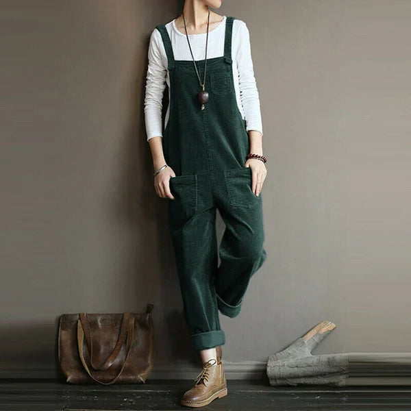 Bequemer, ärmelloser Damen-Overall aus komfortablem Stoff mit weitem Bein, perfekt für den Sommer-Alltag.