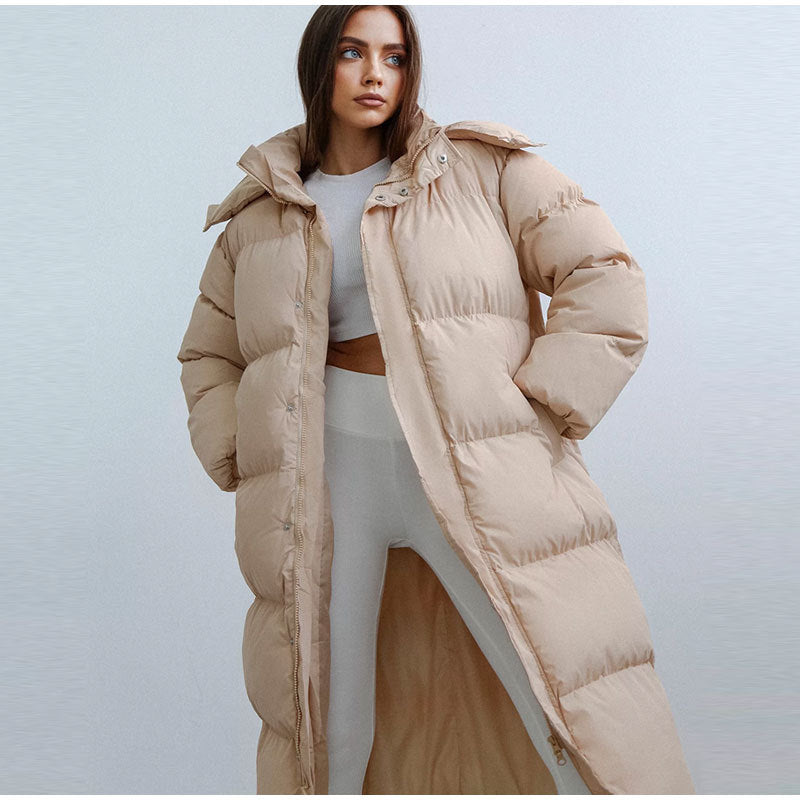 Stilvolle Damen-Winterjacke "Elise", Daunenjacke lang. Feminine Eleganz und optimaler Kälteschutz im Alltag.