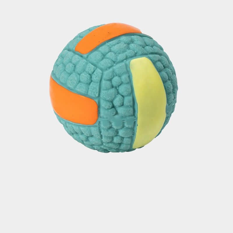 Leuchtender Latex Quietschball, vielseitiges Hundespielzeug für drinnen und draußen, robust & lustig.