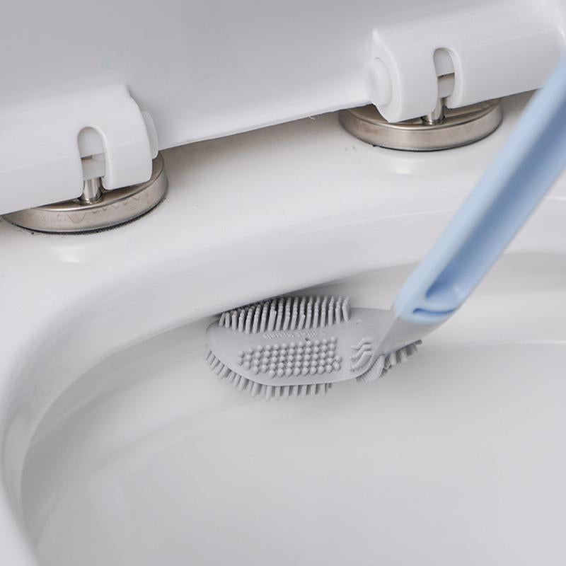 Langstielige TPR-Toilettenbürste mit Golfkopf für gründliche WC-Reinigung und Hygiene im Badezimmer.