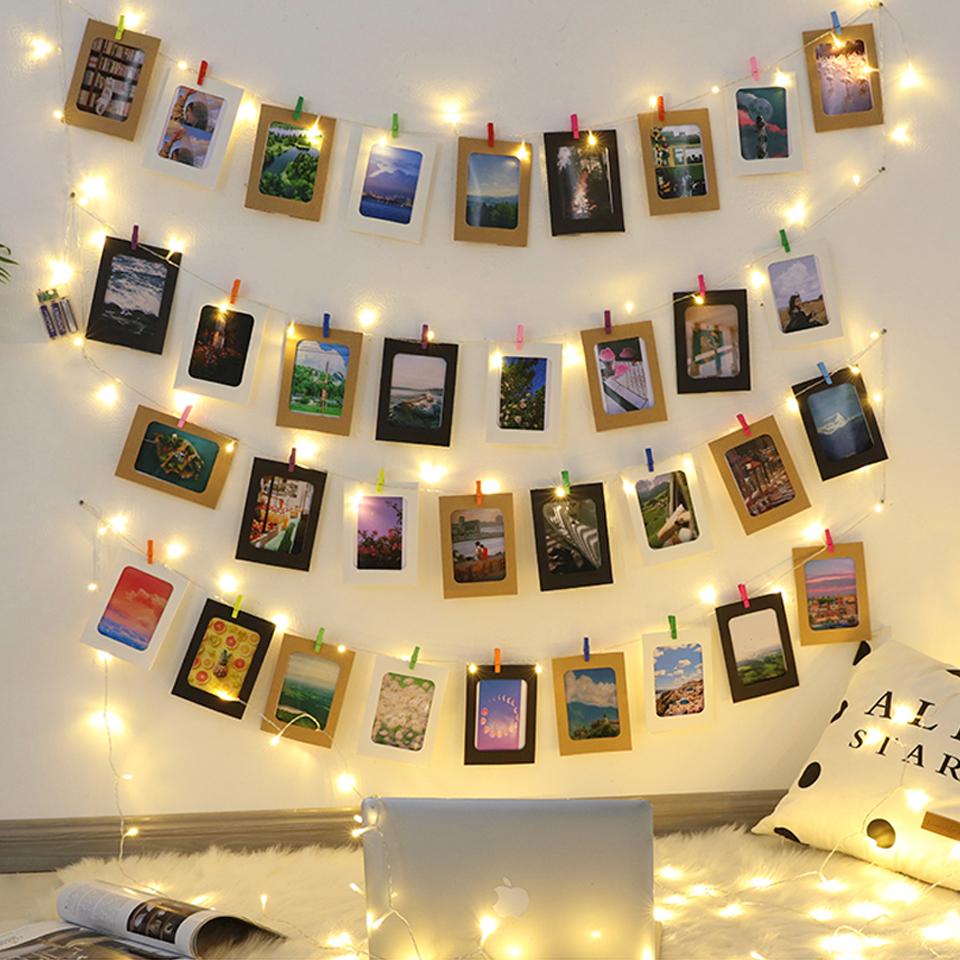 LED Clip Lichterkette, warmweiß, für Fotos & Deko, verwandelt jeden Raum in eine Wohlfühloase.
